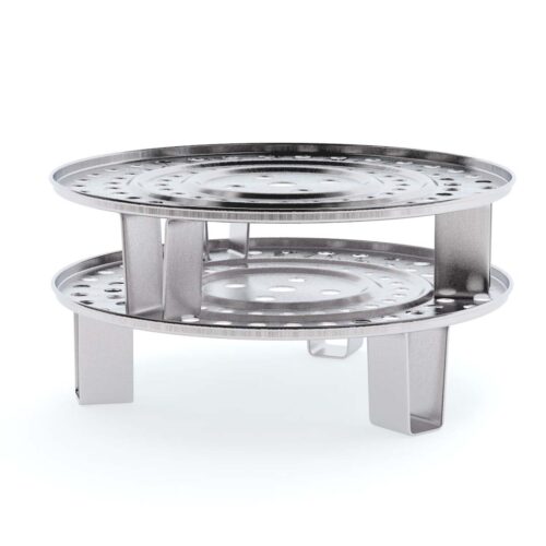 39cm Stainless Steel Steamer Insert Stock Pot Steaming Rack Stockpot Tray - Image 3