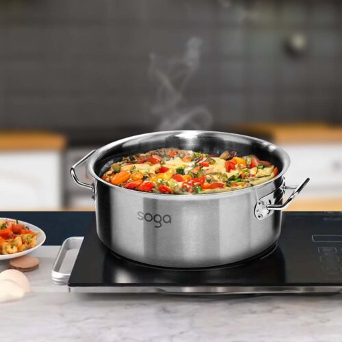 Stock Pot 32L Top Grade Thick Stainless Steel Stockpot 18/10 Without Lid - Image 2