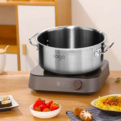 Stock Pot 44L Top Grade Thick Stainless Steel Stockpot 18/10 Without Lid - Image 3