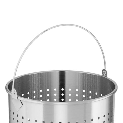 2x 50L 18/10 Stainless Steel Perforated Stockpot Basket Pasta Strainer with Handle - Image 4