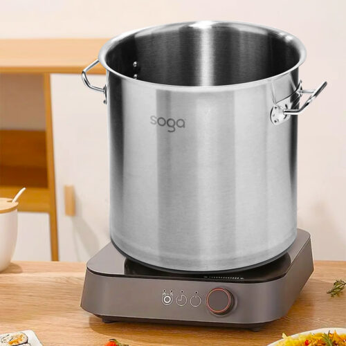 Stock Pot 98L Top Grade Thick Stainless Steel Stockpot 18/10 Without Lid - Image 2