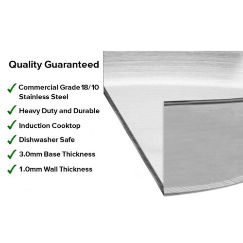 Stock Pot 130L Top Grade Thick Stainless Steel Stockpot 18/10 Without Lid - Image 7