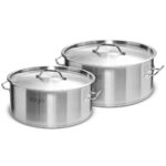 Stock Pot 14L 58L Top Grade Thick Stainless Steel Stockpot 18/10