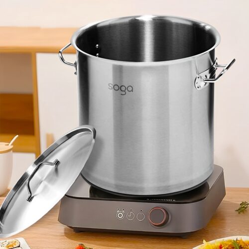 32L Wide Stock Pot 98L Tall Top Grade Thick Stainless Steel Stockpot 18/10 - Image 5