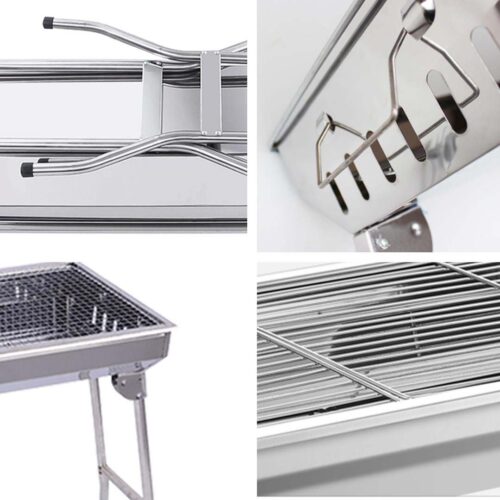 Skewers Grill Portable Stainless Steel Charcoal BBQ Outdoor 6-8 Persons - Image 5