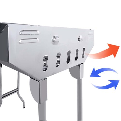Skewers Grill Portable Stainless Steel Charcoal BBQ Outdoor 6-8 Persons - Image 7