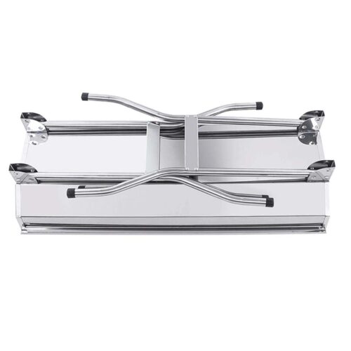 Skewers Grill with Side Tray Portable Stainless Steel Charcoal BBQ Outdoor 6-8 Persons - Image 4