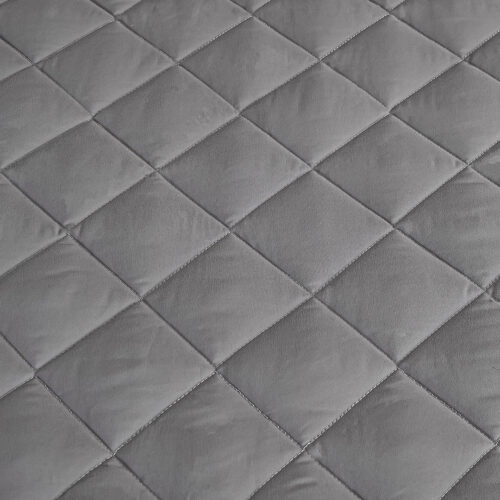 Grey 138cm Wide Mattress Cover Thick Quilted Stretchable Bed Spread Sheet Protector with Pillow Covers - Image 4
