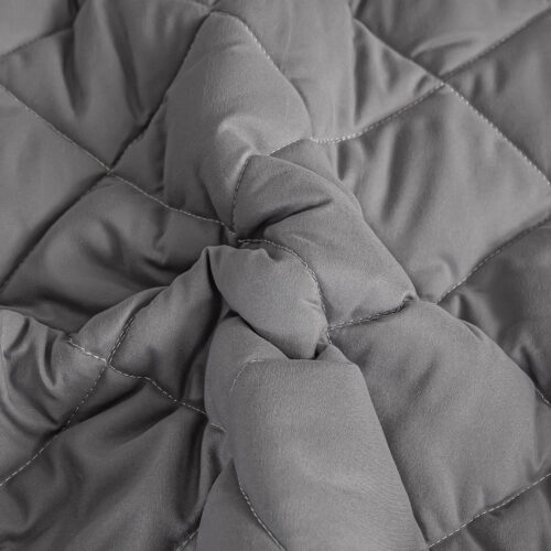 2x Grey 153cm Wide Mattress Cover Thick Quilted Stretchable Bed Spread Sheet Protector with Pillow Covers - Image 5