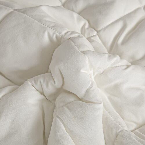 2x White 153cm Wide Mattress Cover Thick Quilted Stretchable Bed Spread Sheet Protector with Pillow Covers - Image 5