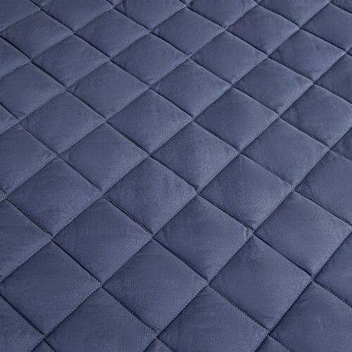2x Blue 183cm Wide Mattress Cover Thick Quilted Stretchable Bed Spread Sheet Protector with Pillow Covers - Image 4