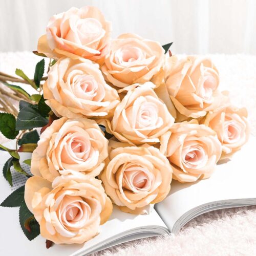 20pcs Artificial Silk Flower Fake Rose Bouquet Table Decor Champion - Image 5