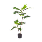 90cm 2-Artificial Natural Green Split-Leaf Philodendron Tree Fake Tropical Indoor Plant Decor