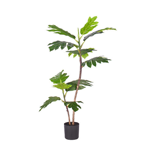 90cm 2-Artificial Natural Green Split-Leaf Philodendron Tree Fake Tropical Indoor Plant Decor