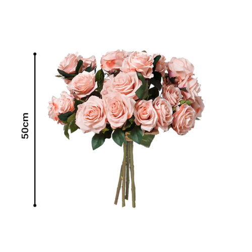 4 Bunch Artificial Silk Rose 9 Heads Flower Fake Bridal Bouquet Table Decor Champion - Image 2
