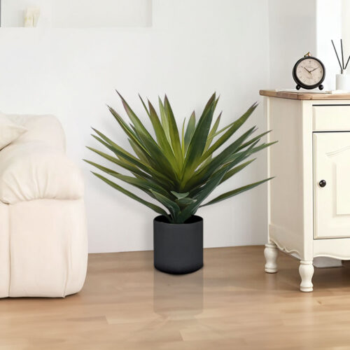45cm Yucca Plant Giant Palm Lily Artificial Plant Tabletop Home Accent Decor - Image 2