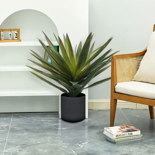 45cm Yucca Plant Giant Palm Lily Artificial Plant Tabletop Home Accent Decor - Image 3