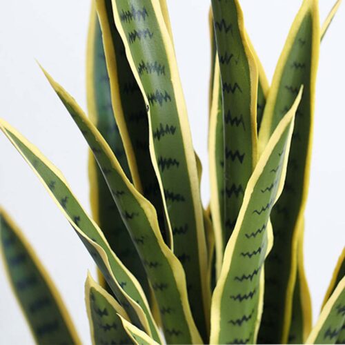 70cm Artificial Indoor Yellow Edge Tiger Piran Fake Decoration Tree Flower Pot Plant - Image 5