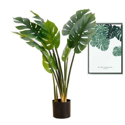 93cm Artificial Indoor Potted Turtle Back Fake Decoration Tree Flower Pot Plant - Image 3