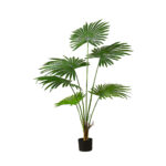 120cm Artificial Natural Green Fan Palm Tree Fake Tropical Indoor Plant Decor