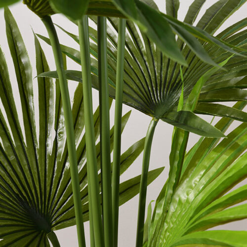 120cm Artificial Natural Green Fan Palm Tree Fake Tropical Indoor Plant Decor - Image 6