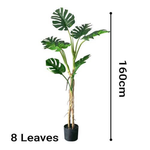 160cm Tropical Monstera Palm Artificial Plant Tree Real Touch Technology with UV Protection - Image 2