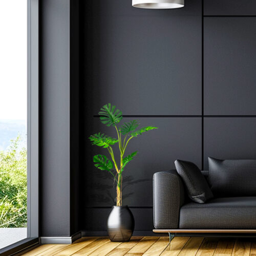 160cm Tropical Monstera Palm Artificial Plant Tree Real Touch Technology with UV Protection - Image 3