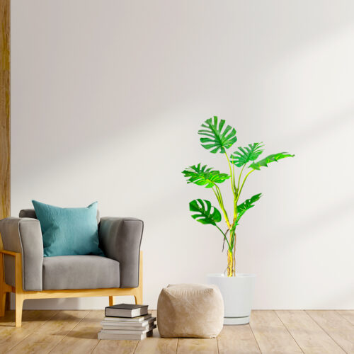 160cm Tropical Monstera Palm Artificial Plant Tree Real Touch Technology with UV Protection - Image 4