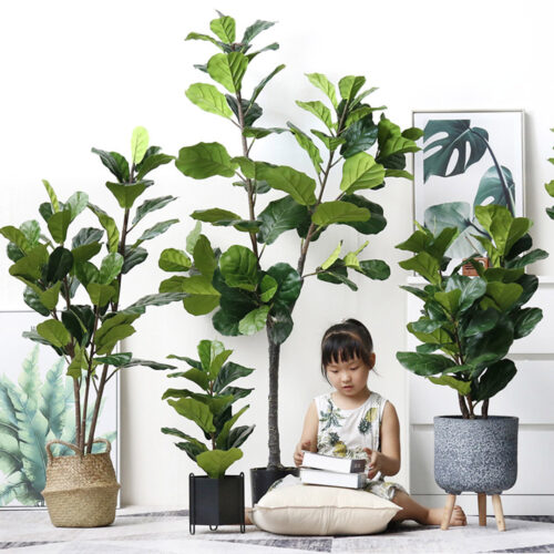 120cm Green Artificial Indoor Qin Yerong Tree Fake Plant Simulation Decorative - Image 8