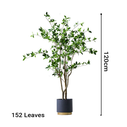120cm Green Artificial Indoor Watercress Tree Fake Plant Simulation Decorative - Image 2