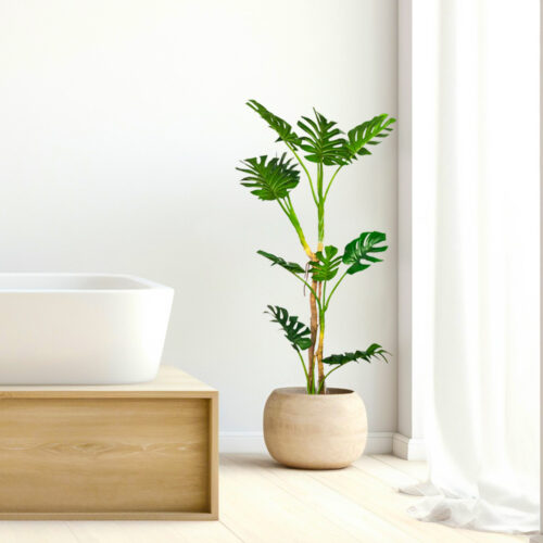 175cm Tropical Monstera Palm Artificial Plant Tree Real Touch Technology with UV Protection - Image 4
