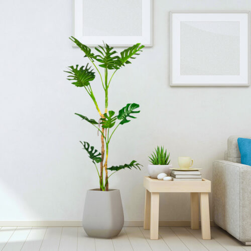 175cm Tropical Monstera Palm Artificial Plant Tree Real Touch Technology with UV Protection - Image 6