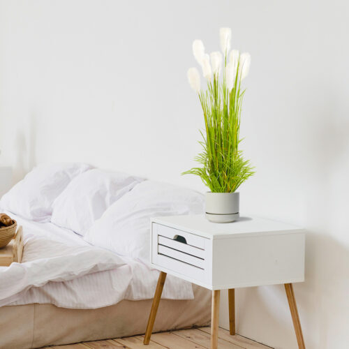 120cm Nearly Natural Plume Grass Artificial Plant - Image 5