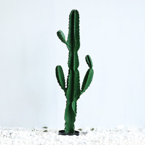 120cm Green Artificial Indoor Cactus Tree Fake Plant Simulation Decorative 6 Heads - Image 4