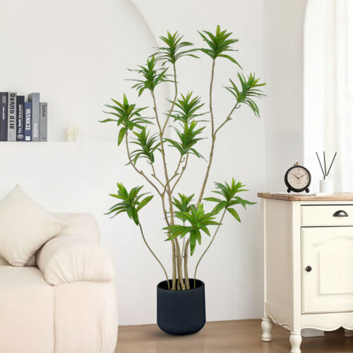150cm Lily Bamboo Plant Tree Living Room Artificial Plant Home Accent Decoration - Image 2