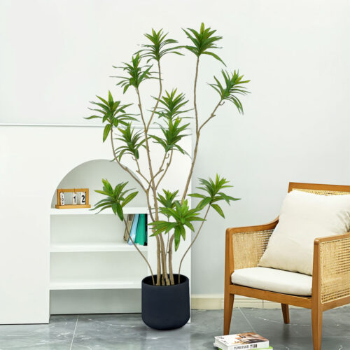 150cm Lily Bamboo Plant Tree Living Room Artificial Plant Home Accent Decoration - Image 3