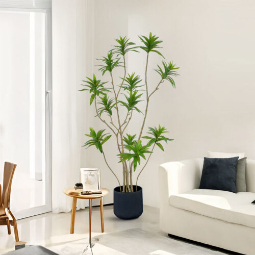 150cm Lily Bamboo Plant Tree Living Room Artificial Plant Home Accent Decoration - Image 4