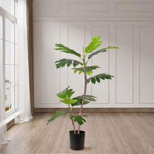 2x 90cm 2-Artificial Natural Green Split-Leaf Philodendron Tree Fake Tropical Indoor Plant Decor - Image 3