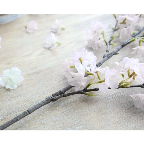 10X Artificial Silk Flower Fake Cherry Blossom Bouquet Table Decor White - Image 4