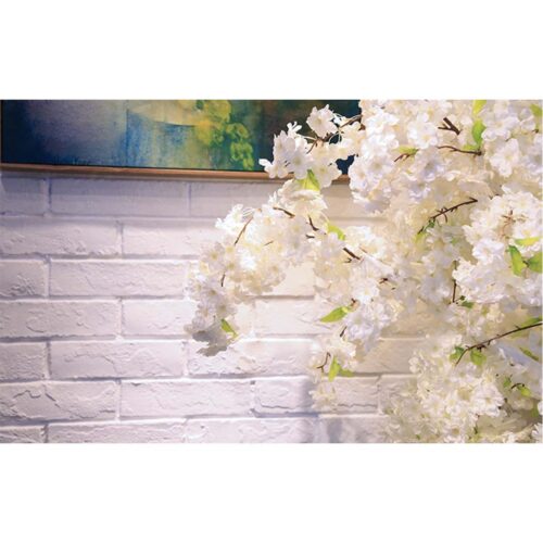 10X Artificial Silk Flower Fake Cherry Blossom Bouquet Table Decor White - Image 7