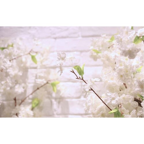 10X Artificial Silk Flower Fake Cherry Blossom Bouquet Table Decor White - Image 8