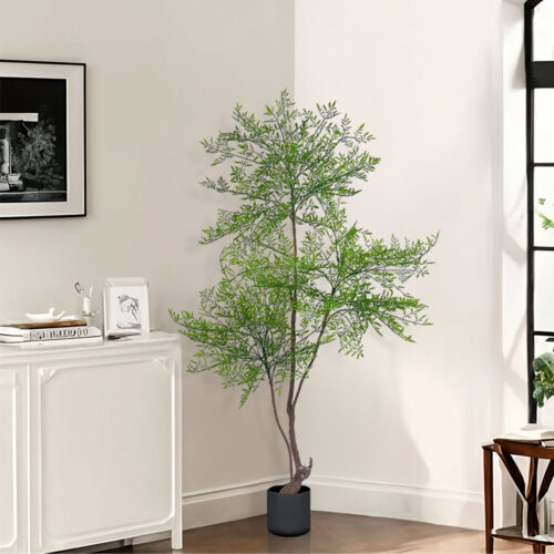 150cm Nandina Heavenly Bamboo Tree Artificial Plant Home Accent Decor - Image 5