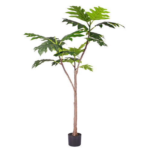 150cm Artificial Natural Green Split-Leaf Philodendron Tree Fake Tropical Indoor Plant Decor