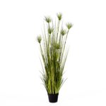 150cm Cyperus Papyrus Plant Tree Artificial Green Grass Home Or Office Indoor Greenery Accent