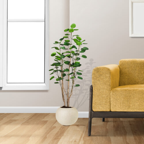 150cm Plastic Potted Polyscias Scutellaria Plant Home Garden Artificial Tree Decor - Image 3