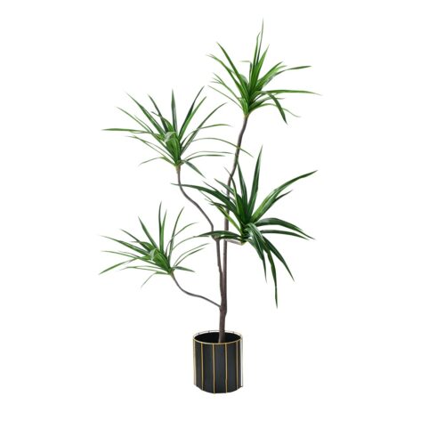 180cm Realistic Artificial Dracaena Rubberised Silk Cloth Iron Wire Decor