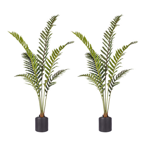 2x 150cm Artificial Green Rogue Hares Foot Fern Tree Fake Tropical Indoor Plant Decor