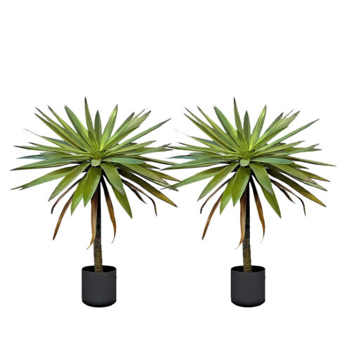 2x 90cm Yucca Tree Giant Palm Lily Living Room Artificial Plant Home Accent Decor