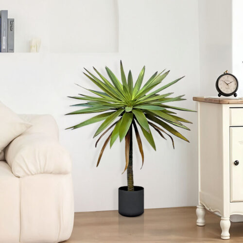 2x 90cm Yucca Tree Giant Palm Lily Living Room Artificial Plant Home Accent Decor - Image 2