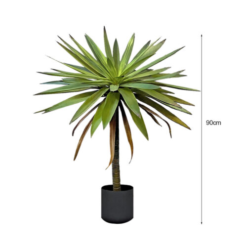 2x 90cm Yucca Tree Giant Palm Lily Living Room Artificial Plant Home Accent Decor - Image 4